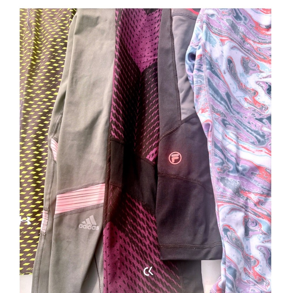 Mixed Brand Athletic Leggings Bundle Womens Medium Multi Color Good Workout Lot - Picture 2 of 16